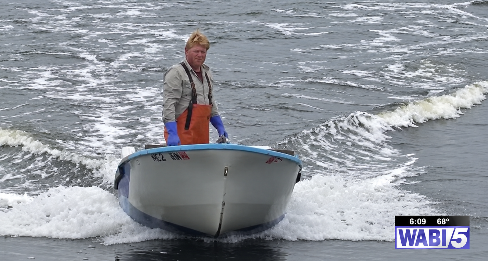 Fisherman in boat 
